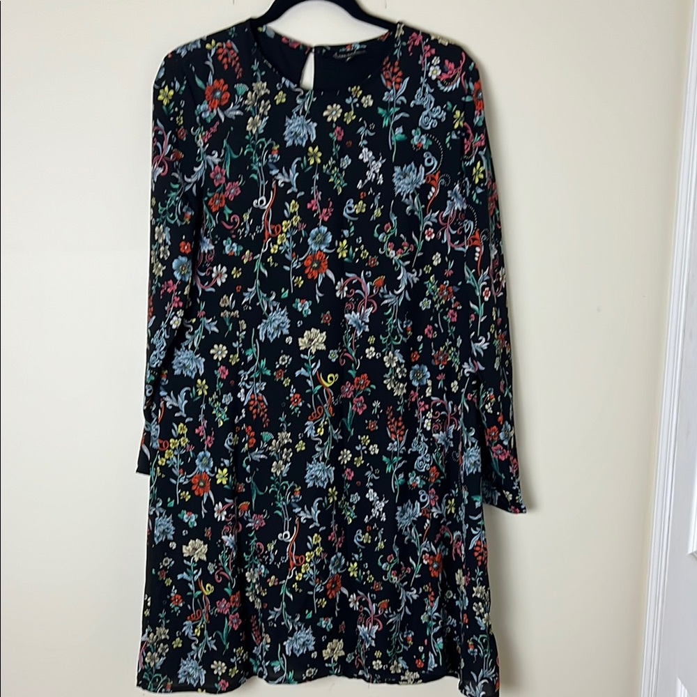 Floral Long Sleeve Dress by Alison Andrews size XL